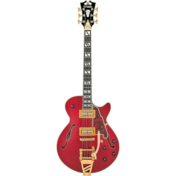 Электрогитара полуакустическая D'Angelico Deluxe Bobby Weir 3 Semi-Hollow Satin Trans Wine