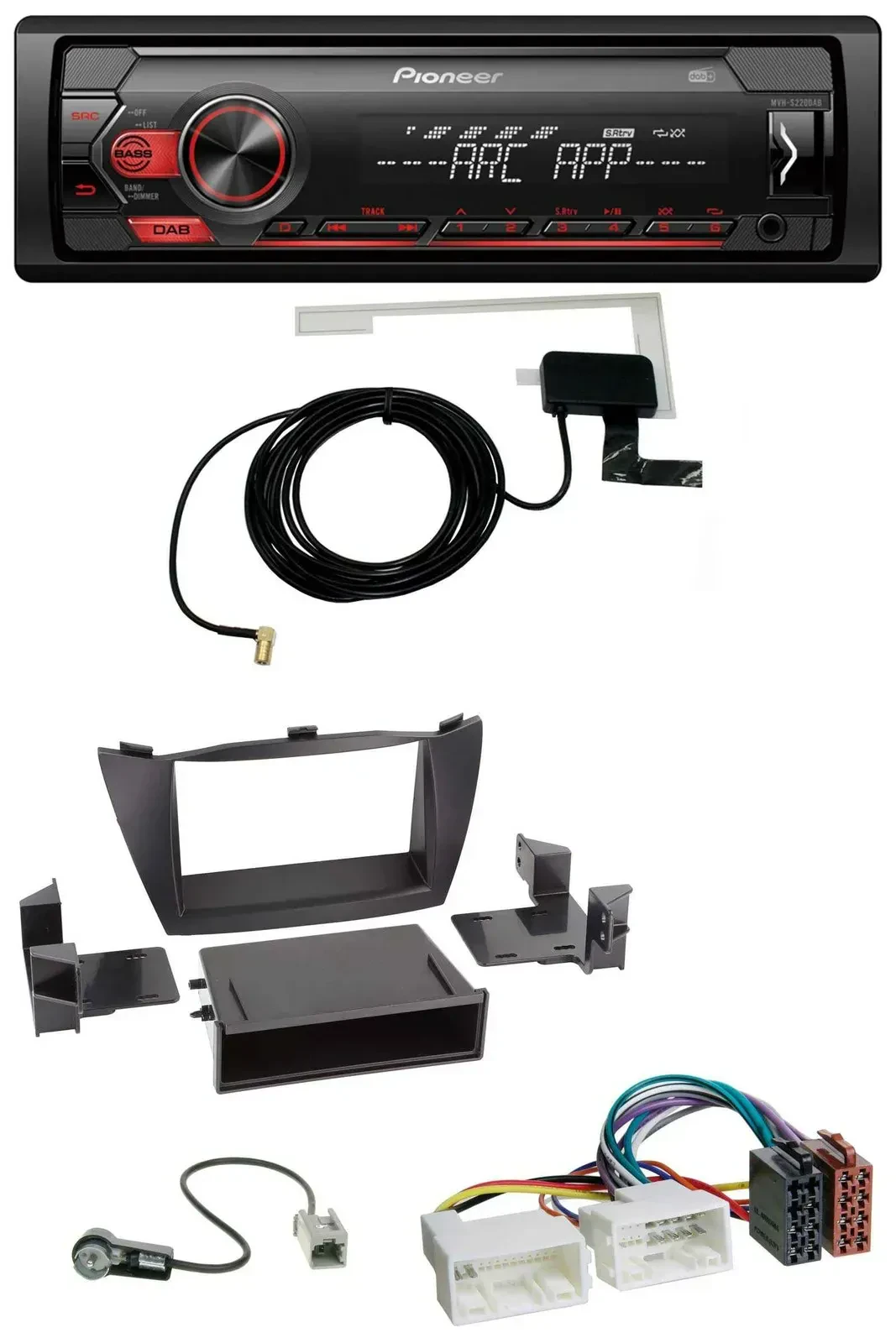 Автомагнитола для Hyundai Tucson (2010–2015) Pioneer 1-DIN, USB, DAB, MP3, AUX