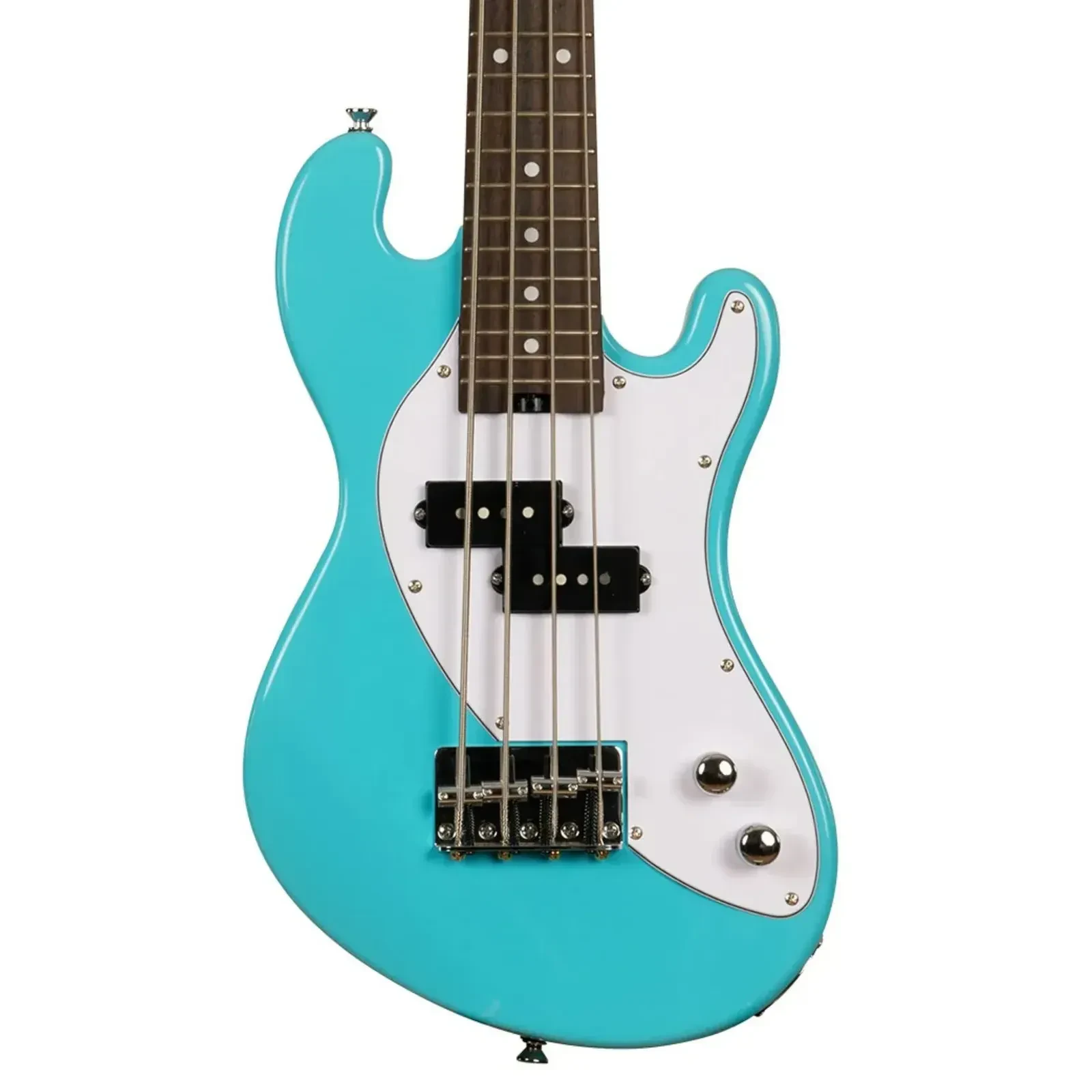 Бас-укулеле электрическая Kala U-BASS Solid Body, 4-струнная, Surf Blue, накладка из лавра