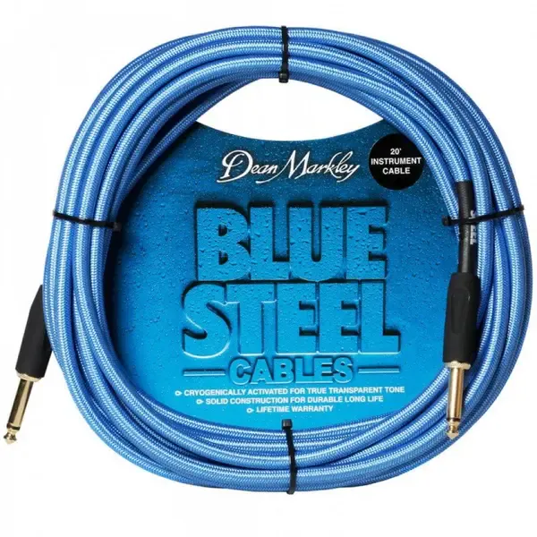 Инструментальный кабель Dean Markley DMBSIN30S Blue Steel 9 м