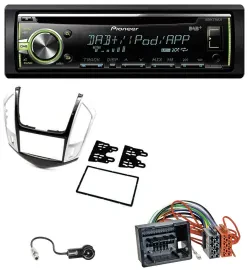 Автомагнитола Pioneer для Chevrolet Cruze 2011–2016, DAB, USB, MP3, AUX, CD, серебристая