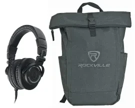 Наушники студийные Audio-Technica ATH-M50x ENSO, закрытые, серый, с рюкзаком