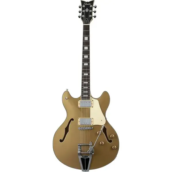 Электрогитара полуакустическая Schecter Corsair Semi-Hollow Gold Top