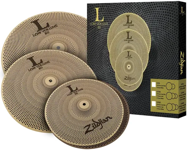 Набор тарелок для барабанов Zildjian LV468 L80 Low Volume Cymbal Pack