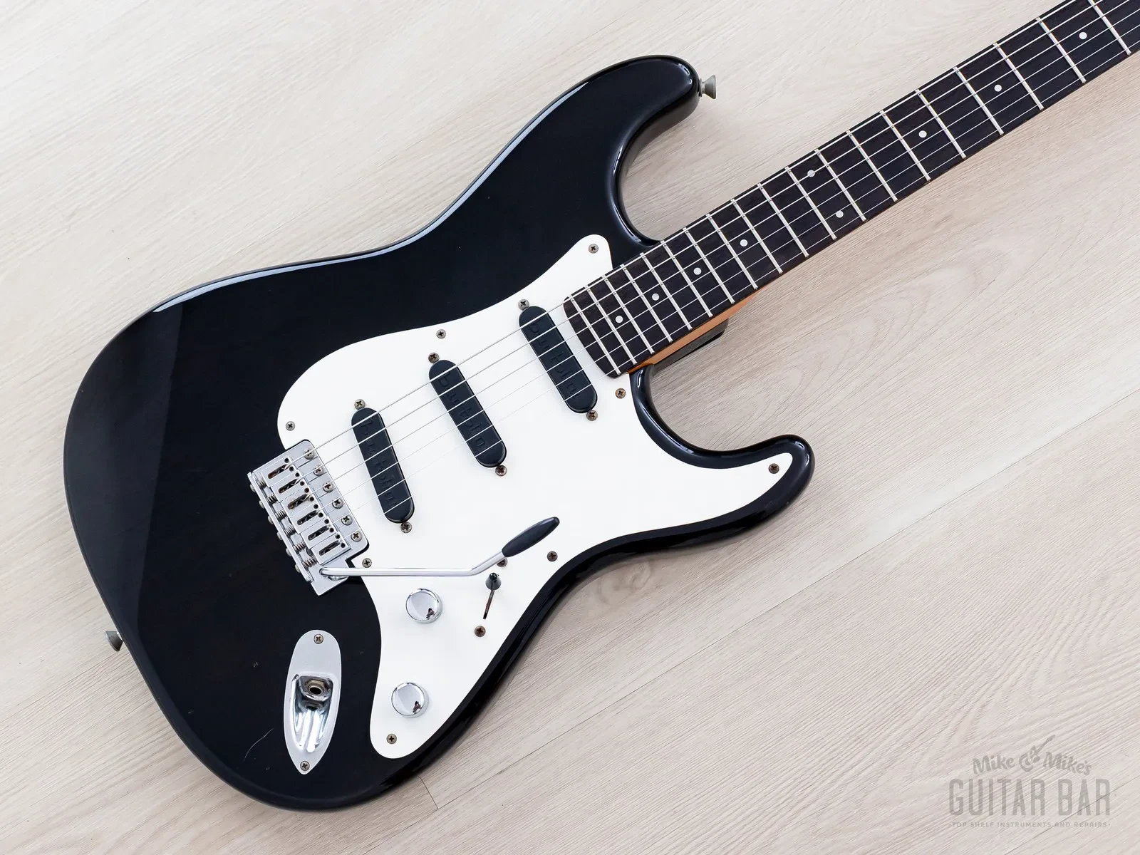 1980s PGM Moon ST-175 Bartolini Vintage Superstrat SSS Trans Black, Japan