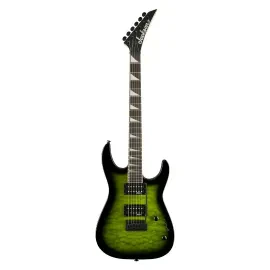 Jackson JS Series Dinky JS20 DKAQ 2PT Electric Guitar Transparent Green Burst