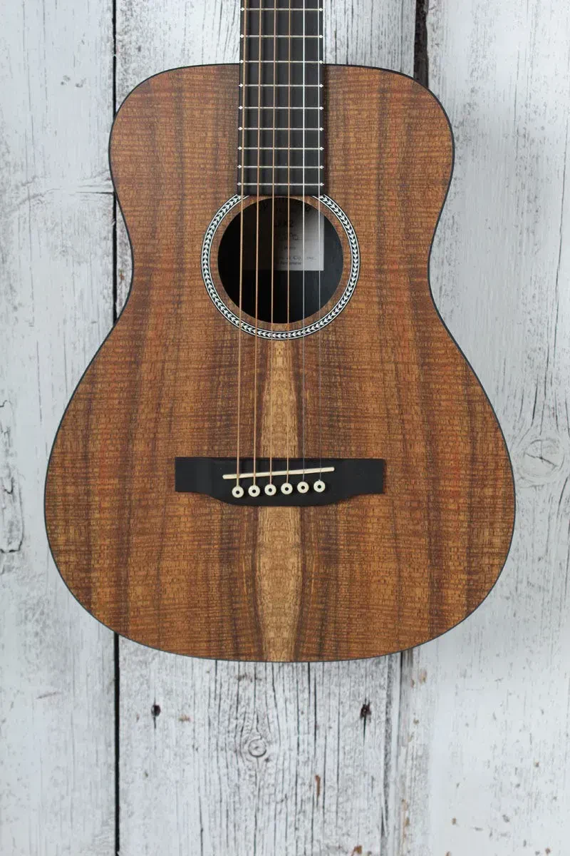 Martin LXK2 Koa Pattern Little Martin Acoustic Guitar Travel Guitar with Gig Bag
