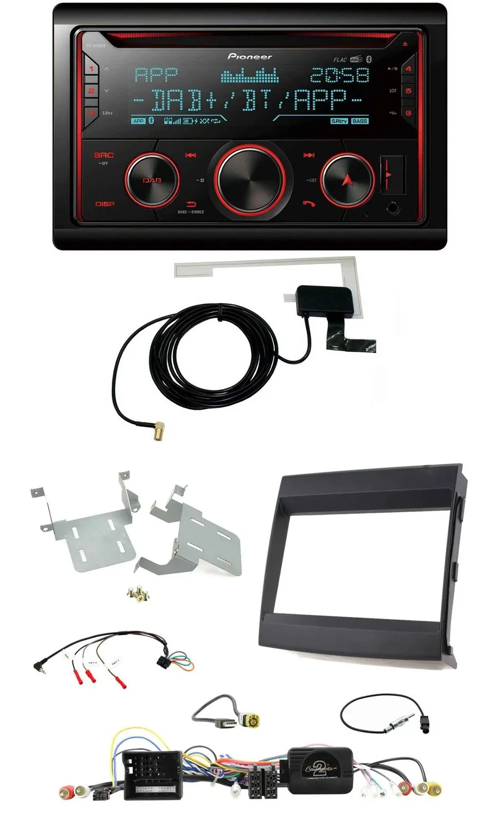 Pioneer 2DIN Lenkrad DAB USB CD Bluetooth Autoradio für Porsche Cayenne 2011-201