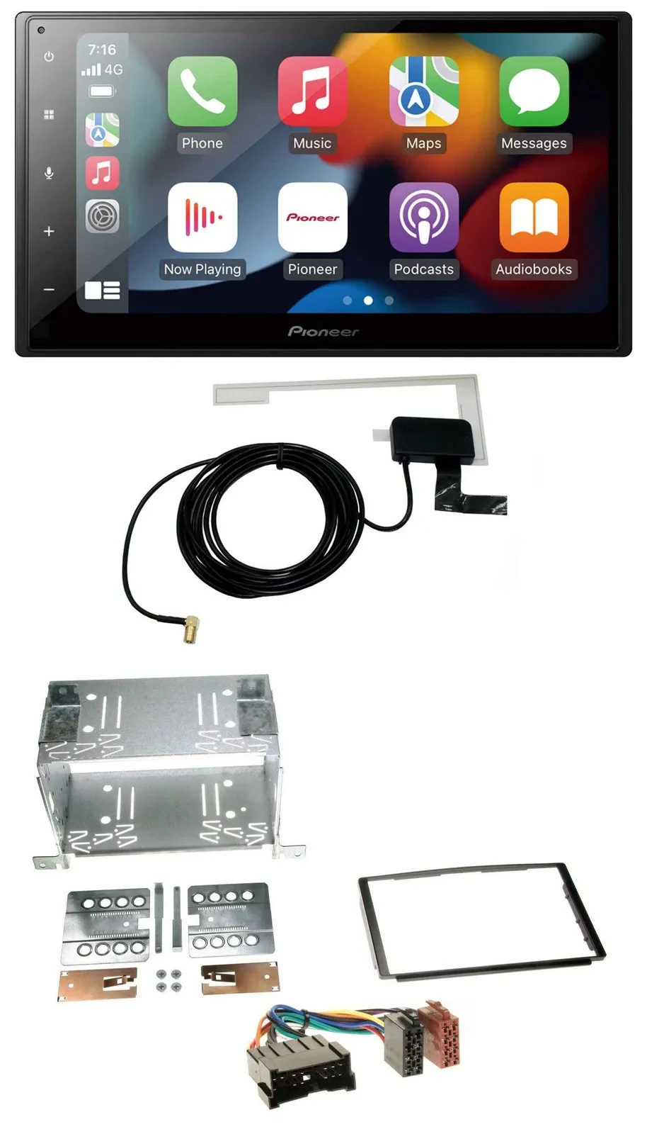 Автомагнитола для Hyundai Santa Fe SM (2004–2006) Pioneer 2-DIN, MP3, USB, Bluetooth, DAB