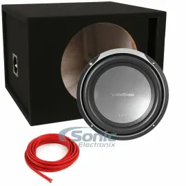Rockford Fosgate P2D4-12 400W 12" Subwoofer w/ Vented Enclosure and Speaker Wire