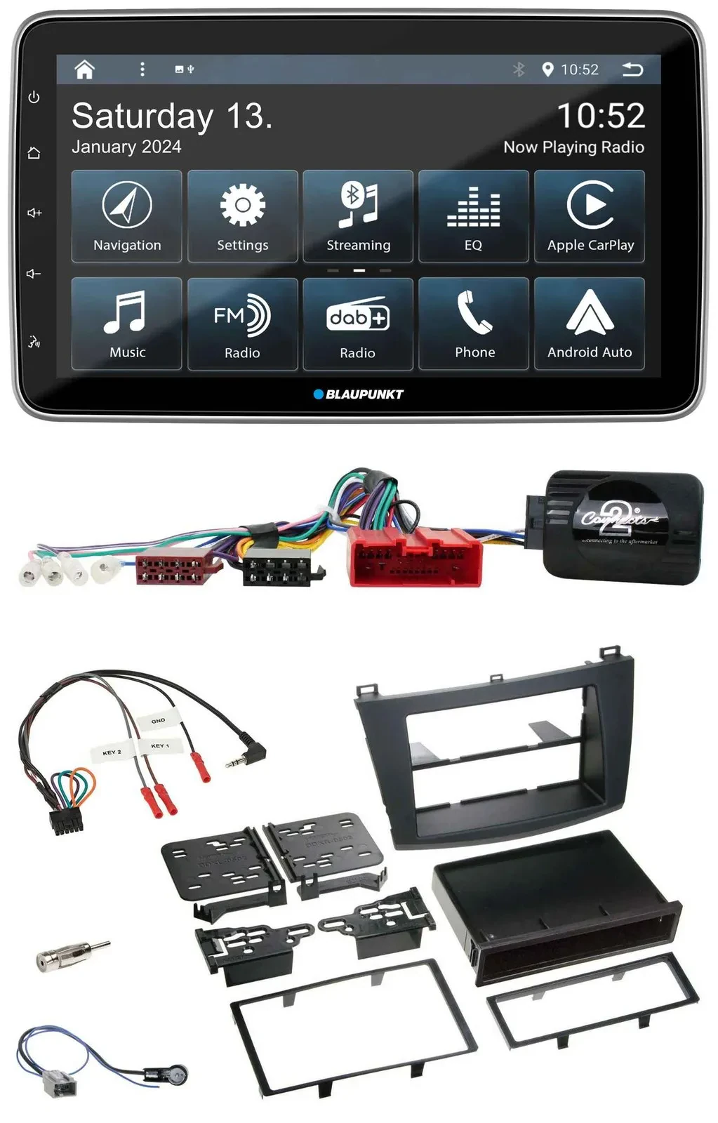 Blaupunkt USB DAB SD Lenkrad Bluetooth Autoradio für Mazda 3 2009-2013 Can-Bus