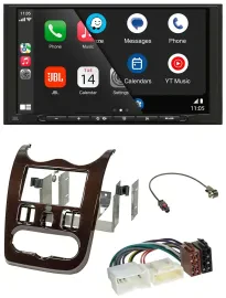 JBL USB 2DIN MP3 Bluetooth AUX Autoradio für Dacia Logan Duster Sandero ab 11 du