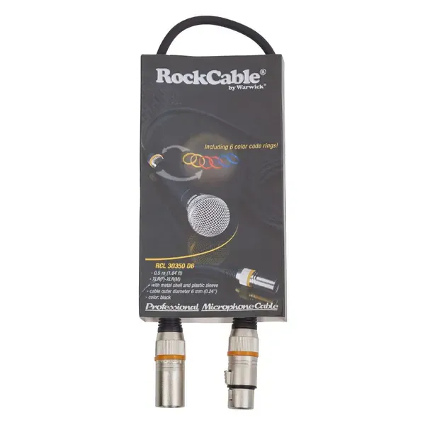 Микрофонный кабель  Rockcable RCL 30350 D6 0.5 м