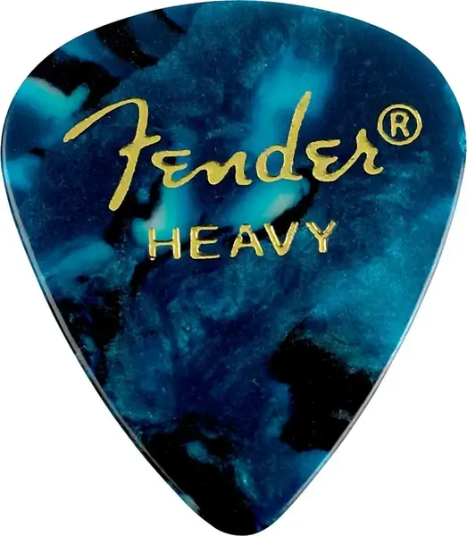Медиаторы Fender 351 Shape Premium Picks, Heavy, Ocean Turquoise, 12 Count
