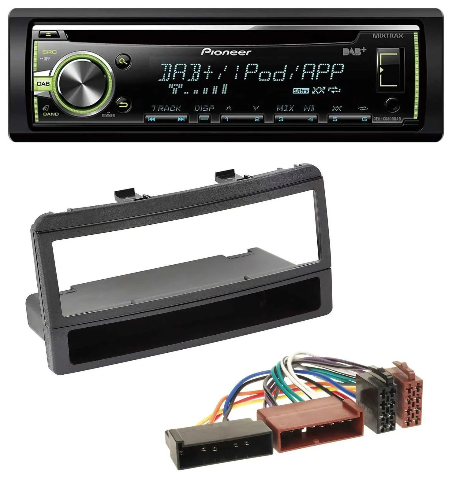 Pioneer DAB USB MP3 AUX CD Autoradio für Ford Mondeo 96-02 Puma Transit Ablagefa
