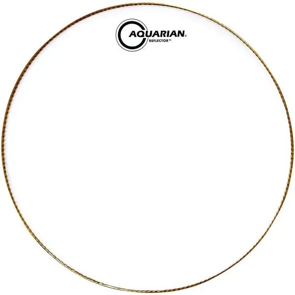 Aquarian Ice White Reflector Drum Head 18 in.