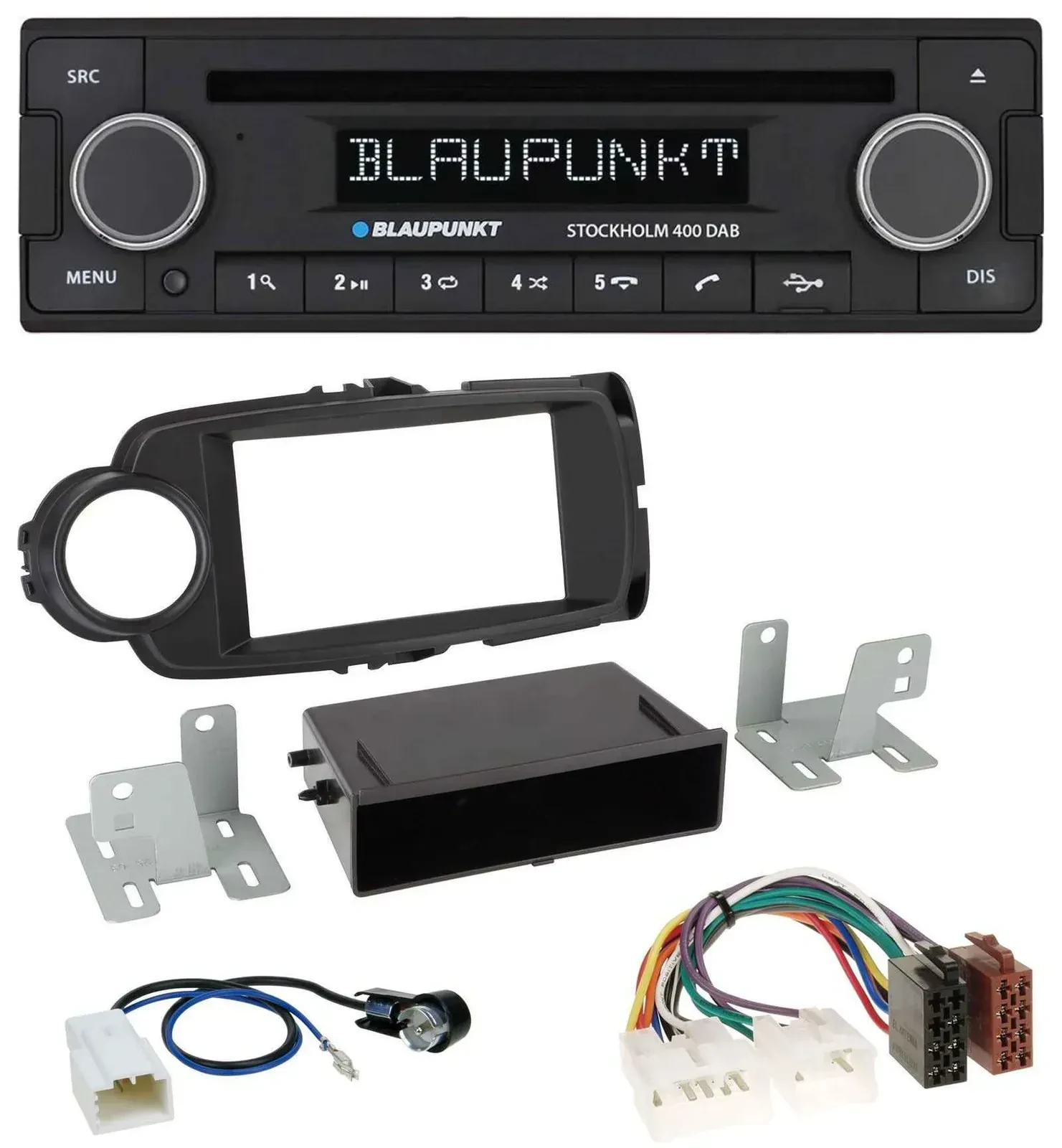 Blaupunkt MP3 Bluetooth DAB CD USB Autoradio für Toyota Yaris (11-14) - schwarz