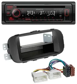 Kenwood MP3 CD USB Bluetooth DAB Autoradio für Kia Soul (PS ab 2014) schwarz