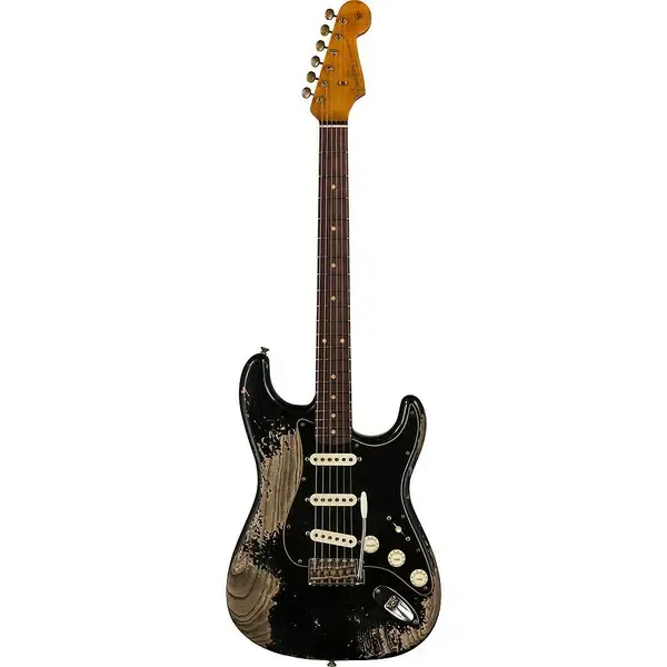 Электрогитара Fender Custom Shop Limited Edition Poblano Stratocaster Super Heavy Relic Aged Black