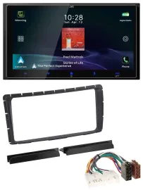 Автомагнитола JVC 2-DIN, USB, Bluetooth, DAB, MP3 для Toyota Hilux (с 2011)