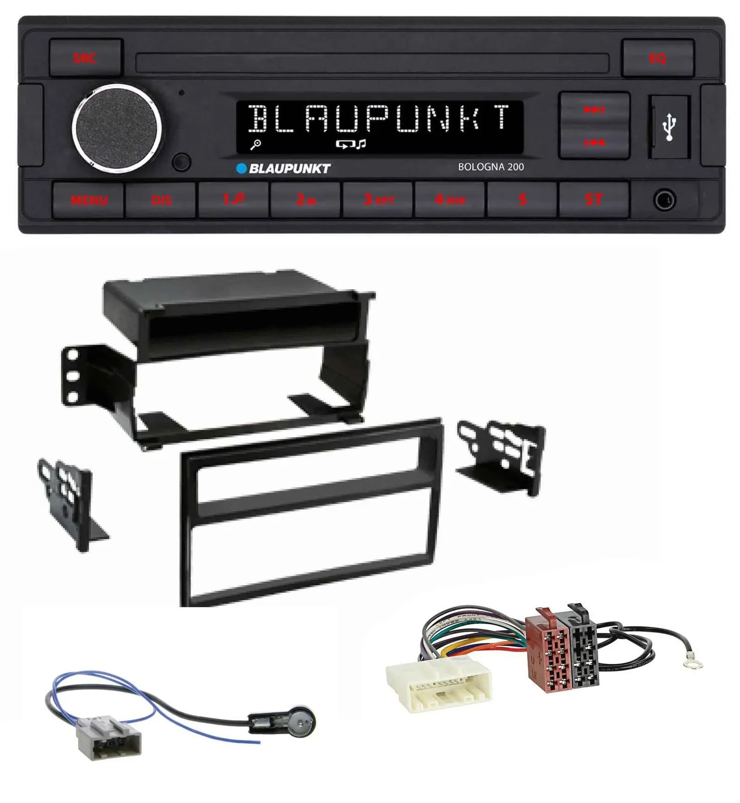 Blaupunkt MP3 AUX USB 1DIN Autoradio für Nissan Tiida Versa C11 2007-2011