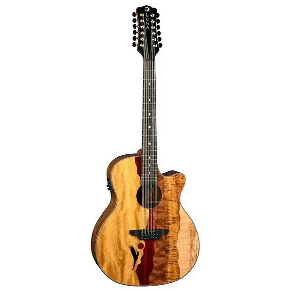 Электроакустическая гитара Luna Guitars Vista Eagle 12-String Natural