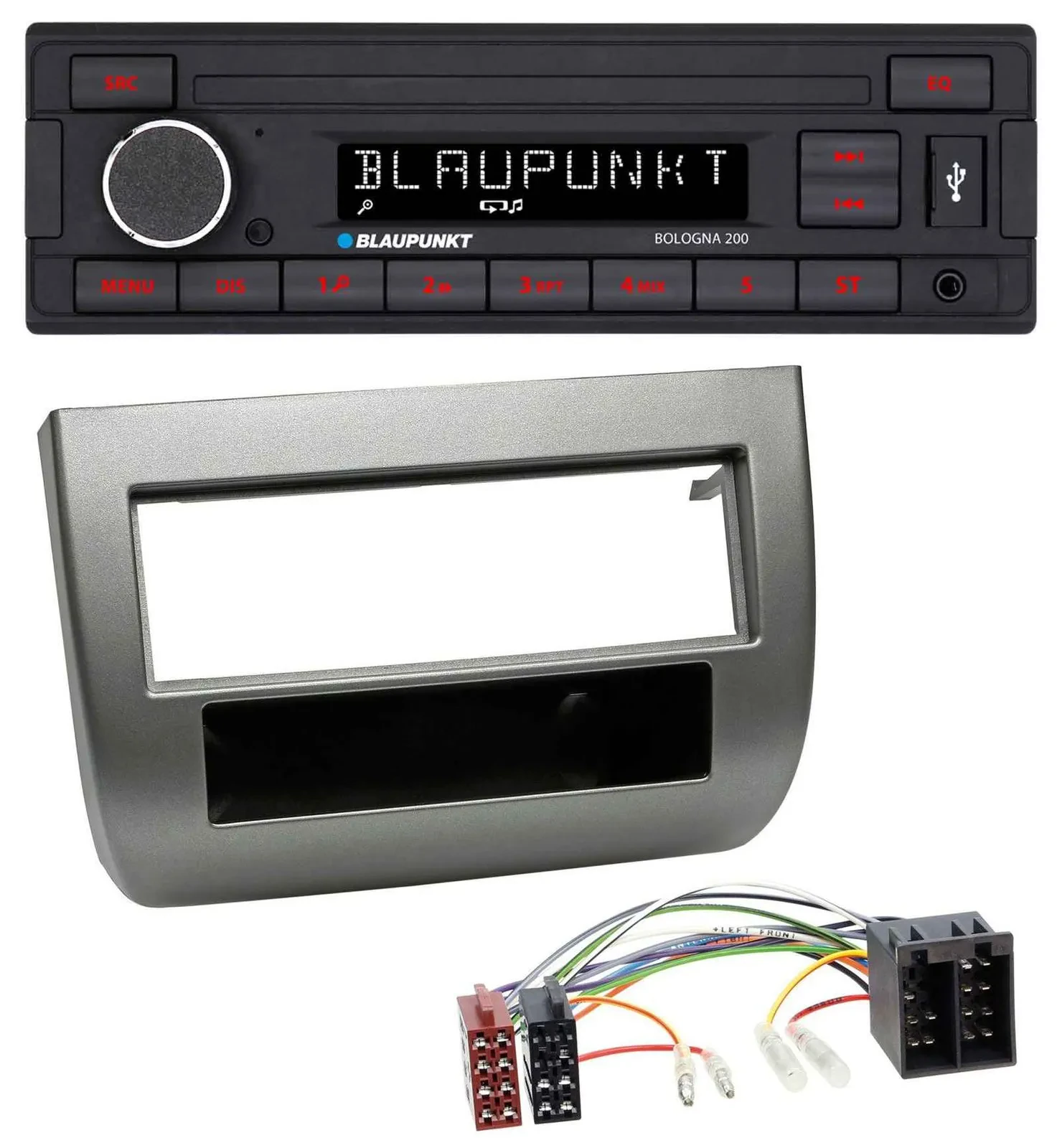 Blaupunkt MP3 AUX USB 1DIN Autoradio für Lancia Y (843 03-11) anthrazit
