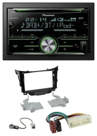 Pioneer Bluetooth MP3 DAB 2DIN USB CD Autoradio für Hyundai I30 (ab 2017)