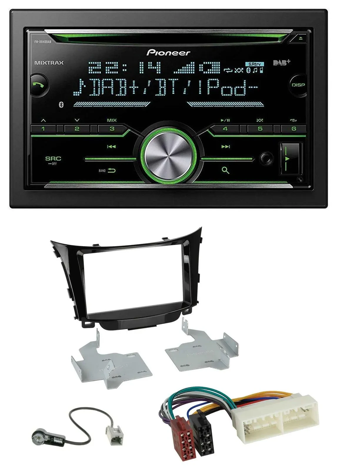 Автомагнитола для Hyundai i30 (с 2017) Pioneer 2-DIN, Bluetooth, CD, USB, DAB