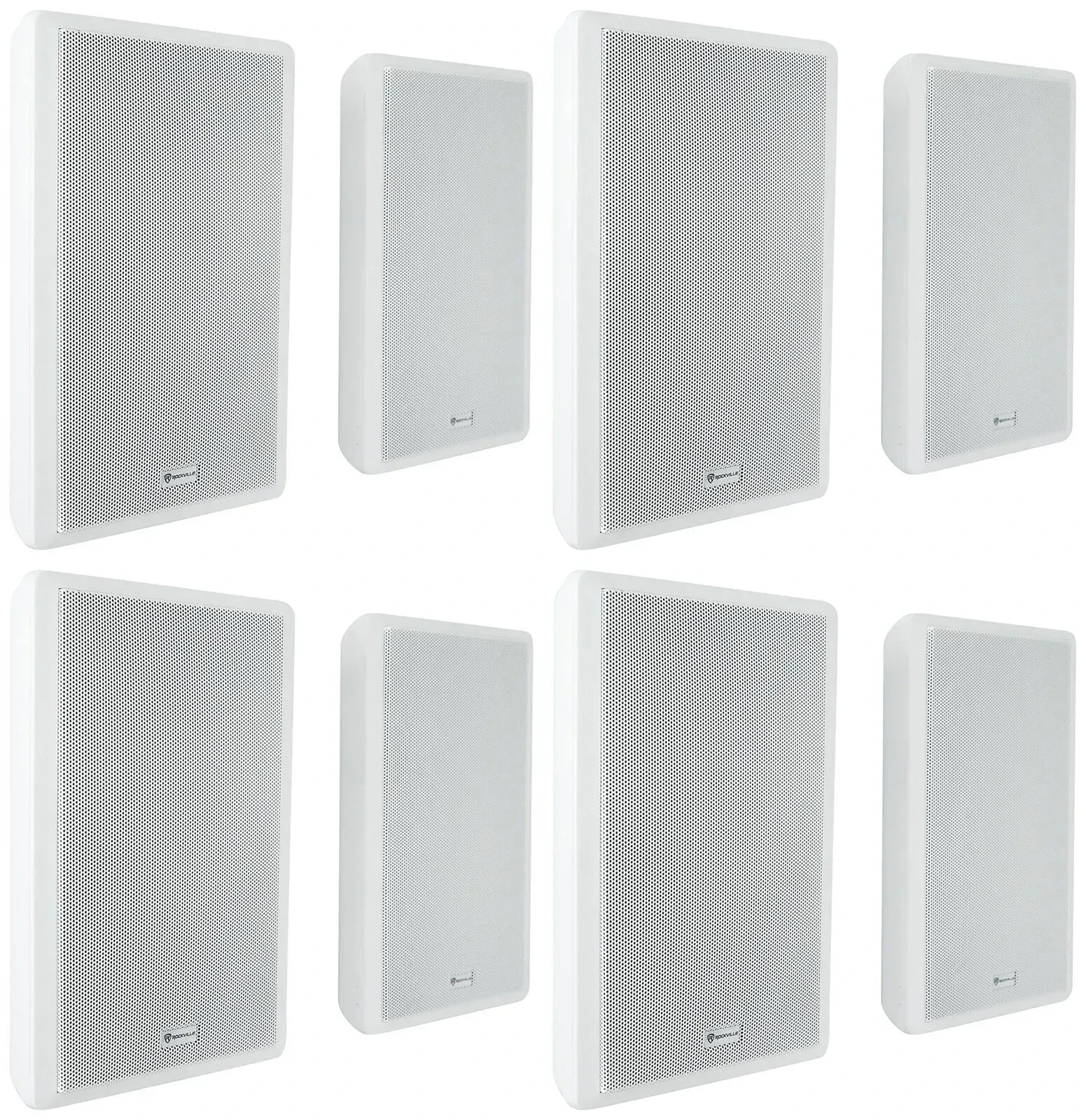 Настенная акустика Rockville RockSlim 70W White 5.25" 8W (8 штук)