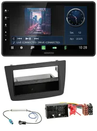 Автомагнитола для автомобиля Alfa Romeo Mito (955) с 2014 Kenwood MP3, Bluetooth, USB, DAB, черный