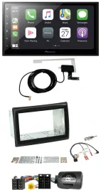 Pioneer USB Lenkrad 2DIN Bluetooth DAB Autoradio für Renault Megane II 2005-2008