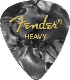 Медиаторы Fender 351 Shape Premium Picks, Heavy, Black Moto, 12 Count