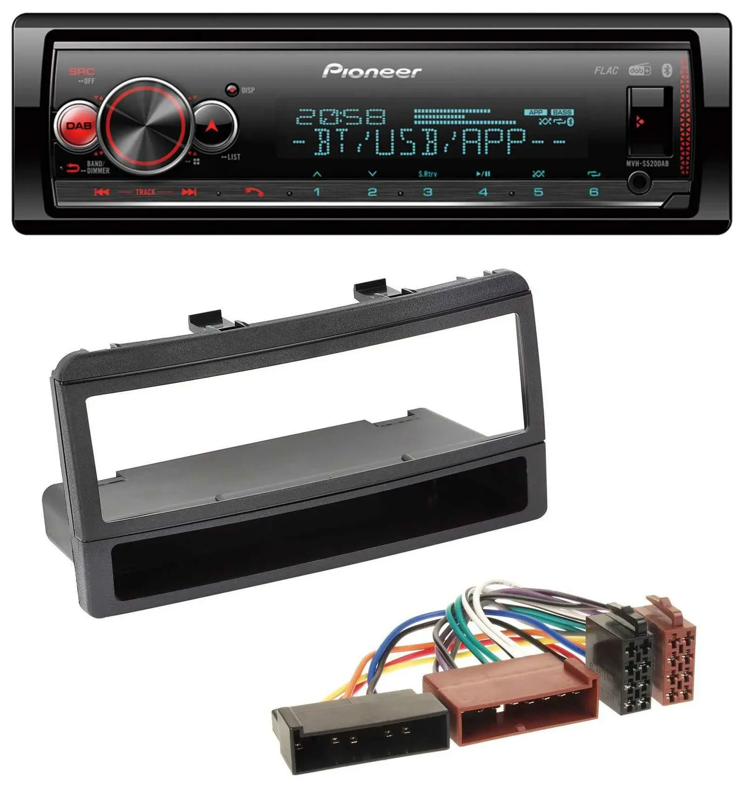 Автомагнитола для Ford Mondeo 96–02, Puma, Transit Pioneer Bluetooth USB MP3 DAB