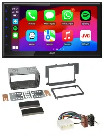 JVC Bluetooth 2DIN MP3 DAB USB Autoradio für Mitsubishi Colt 2004-2009