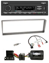 Blaupunkt USB DAB Bluetooth Lenkrad Autoradio für Alfa Romeo 156 ab 2003 silber