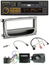 Pioneer DAB Lenkrad USB Bluetooth Autoradio für Ford S-Max Mondeo Can 07-14 Abla