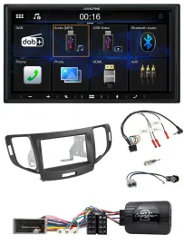 Alpine Bluetooth 2DIN Lenkrad DAB USB Autoradio für Honda Accord 2008-2015 anthr