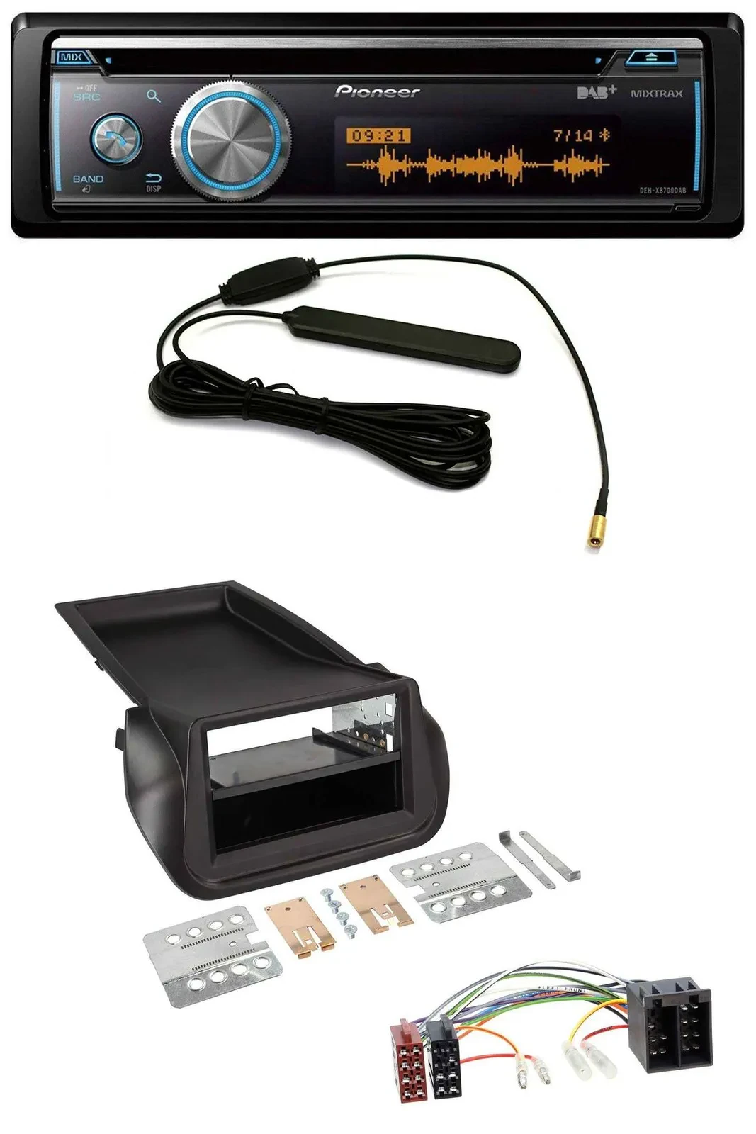 Автомагнитола для Fiat Fiorino (с 2008) Pioneer CD/USB/Bluetooth/DAB/MP3