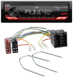 JVC Bluetooth USB DAB MP3 Autoradio für Audi 80 86-96 90 84-91 100 82-94 200 83-