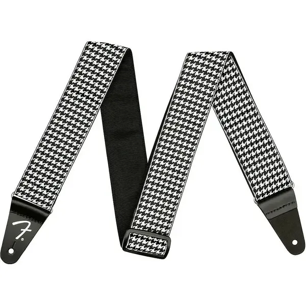 Гитарный ремень Fender Houndstooth Jacquard Guitar Strap White 2 in.