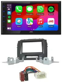 JVC Bluetooth 2DIN MP3 DAB USB Autoradio für Suzuki Vitara LY ab 04/2015