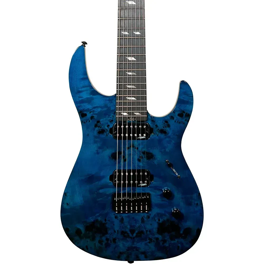 Электрогитара Legator Ninja Super Shred N7SS-BLU 7-струнная, 26.5", фиксированный бридж, Blue Burl