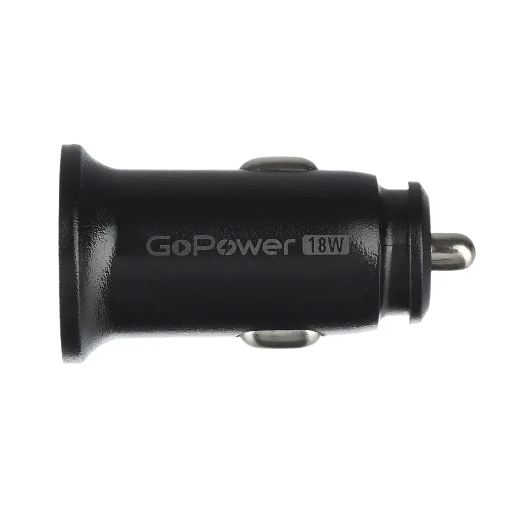 00-00028407 Автомобильное З/У GPQC11-1U 1USB 18W черный, GoPower