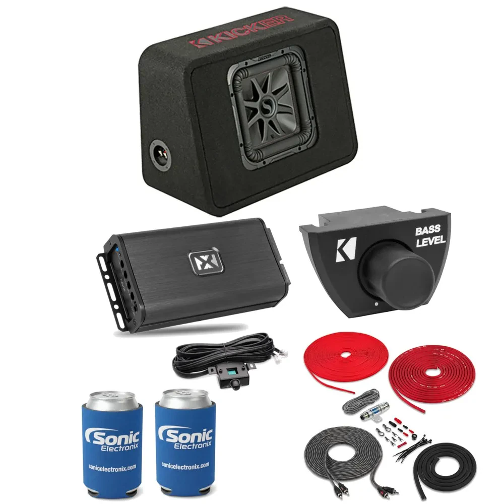 Сабвуфер пассивный Kicker TL7R102 + усилитель Kicker CXA400.1 (набор) с комплектом для установки усилителя