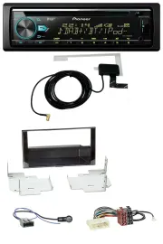 Автомагнитола для Nissan Micra (2013–2017) Pioneer MP3 CD USB AUX DAB, черный глянец