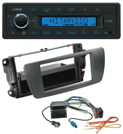 VDO AUX Bluetooth USB MP3 Autoradio für Seat Ibiza ab 08 azabacheschwarz