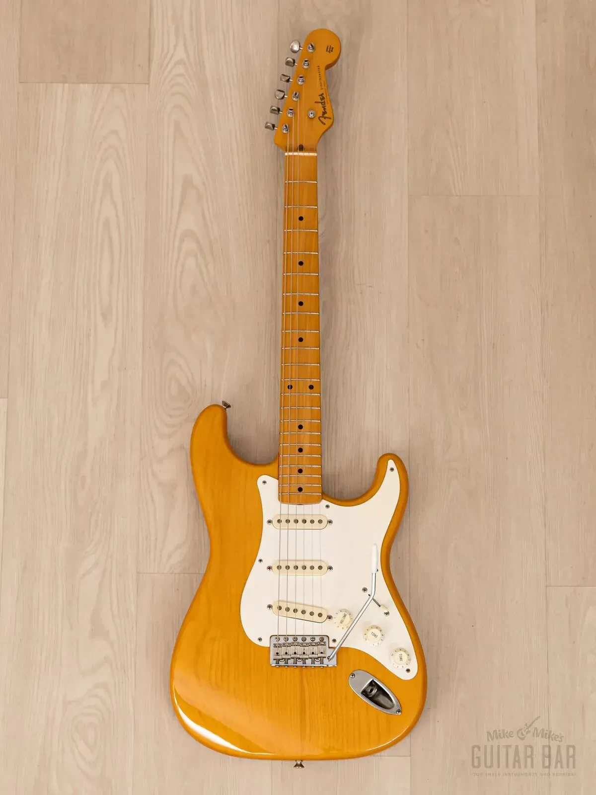 Электрогитара Fender Stratocaster 1954 Vintage Reissue ST54-75RV SSS Vintage Natural w/gigbag Japan 1993