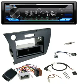 Автомагнитола JVC Bluetooth, USB, DAB, CD для Honda CR-Z 2010–2013