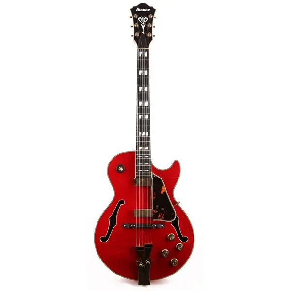 Электрогитара полуакустическая Ibanez GB10SEFM George Benson Signature Sapphire Red